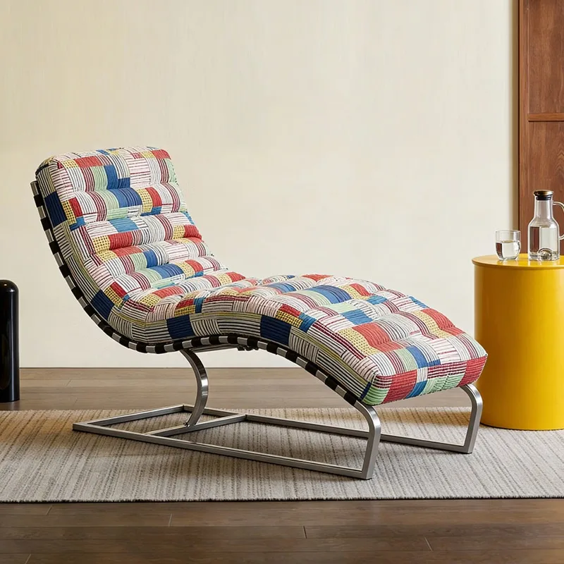 Reclining chair balcony lunch break couch leisure sofa living room chair