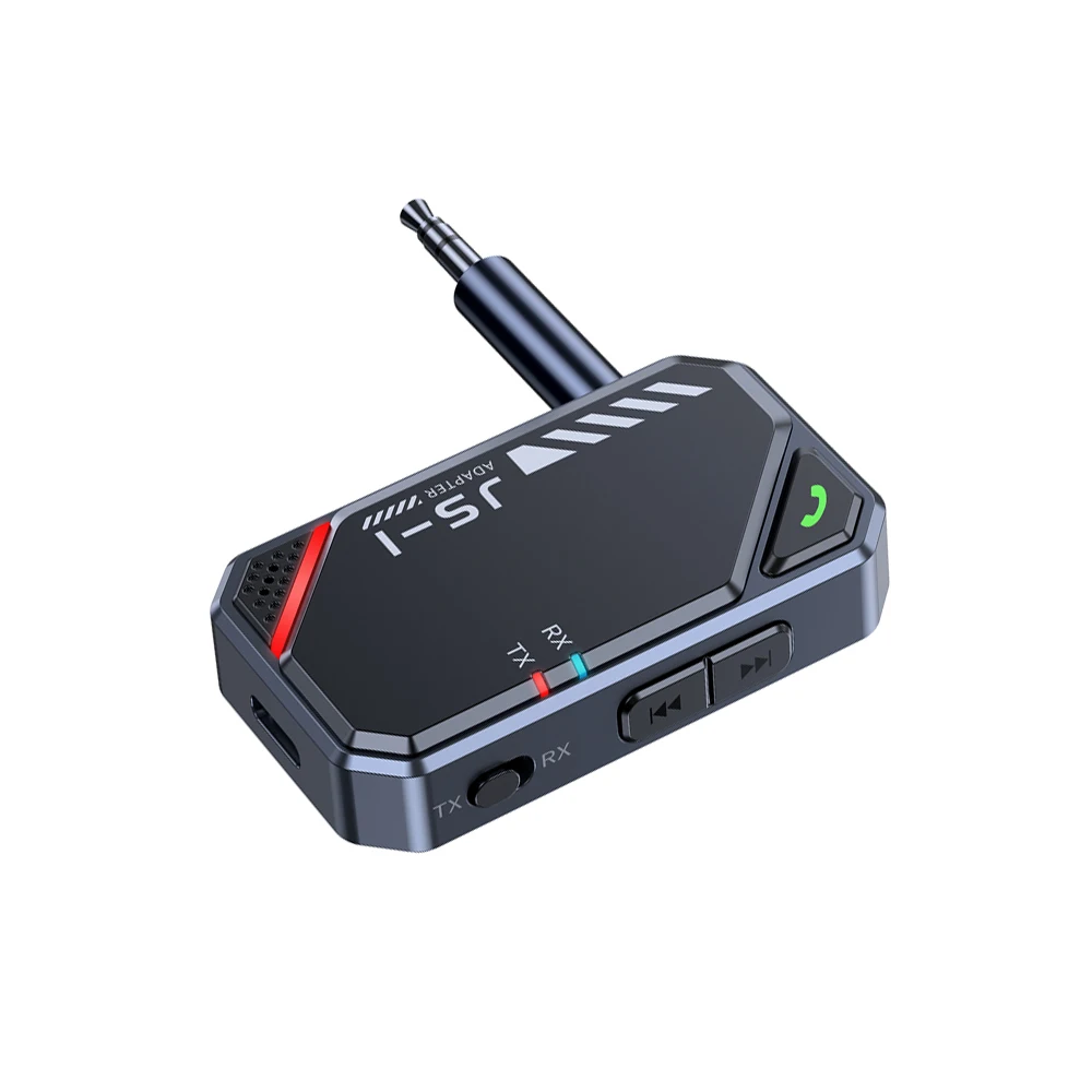 2 In 1 Bluetooth 5.4 Audio Transmitter Receiver Aptx HD Low Latency 3.5mm AUX Wireless Adapter for TV PC Car Speaker Headphone