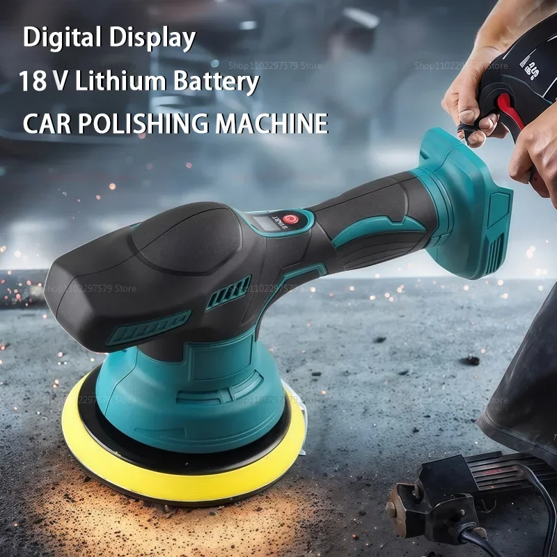 

New Cordless Car Polisher 8 Gears Adjustable Auto Electric Waxing Sanding Sealing Glaze Tool Fit Makita 18V Battery