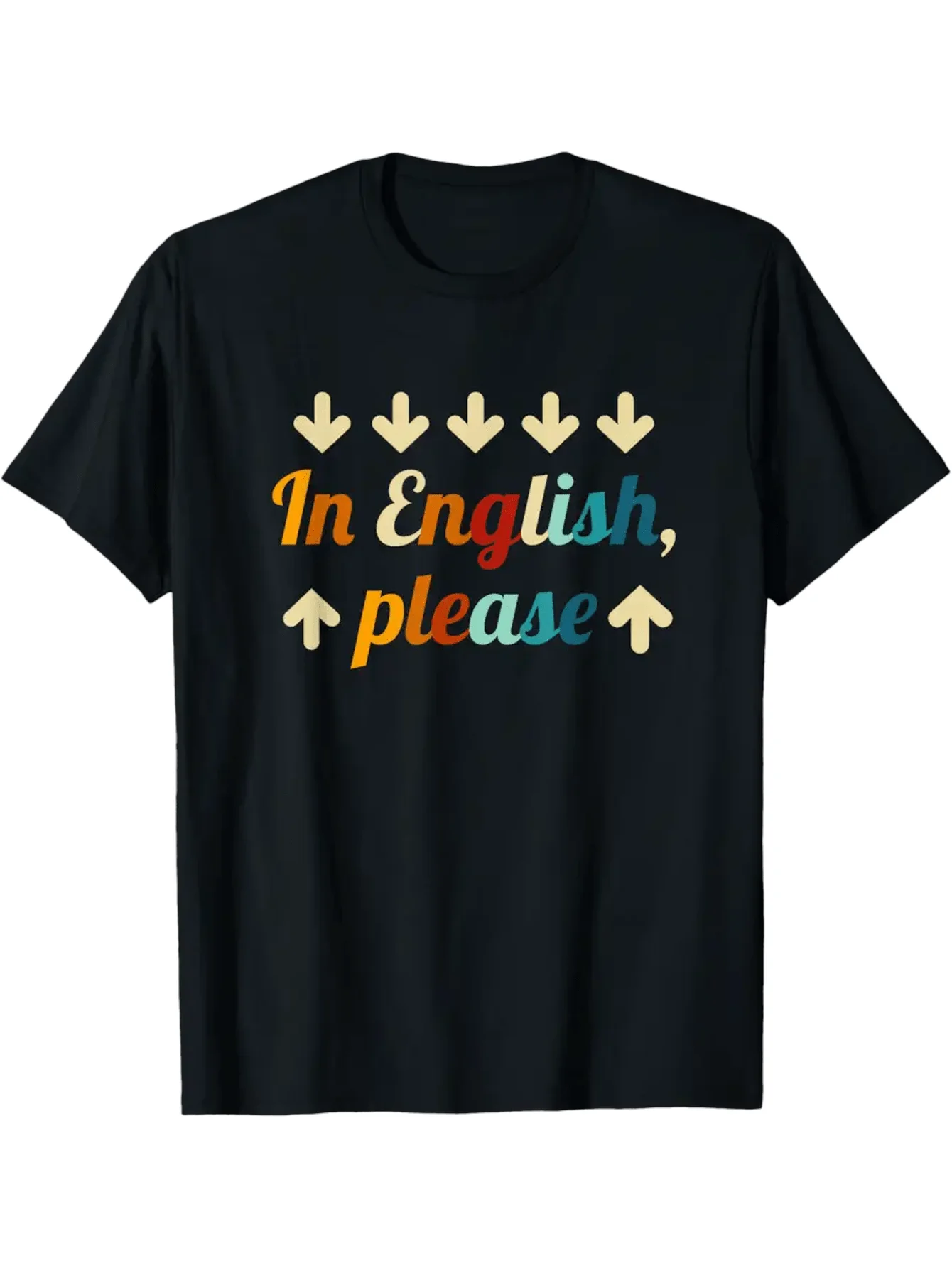 Streetwear Funny ESL Teacher Gift in English Letter Design Graphic Men's and Women T Shirt Tee Oversize Casual Trendy Clothing
