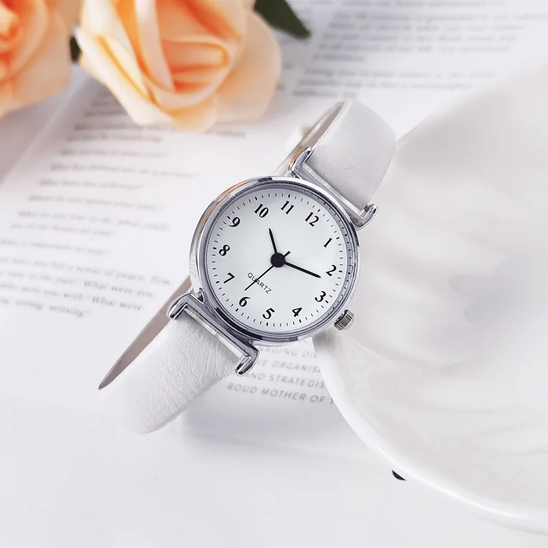 Reloj de cuarzo de marca de alta calidad Para Mujer, reloj informal con esfera pequeña a la moda, reloj de pulsera con correa de cuero Para Mujer, Relojes Para Mujer