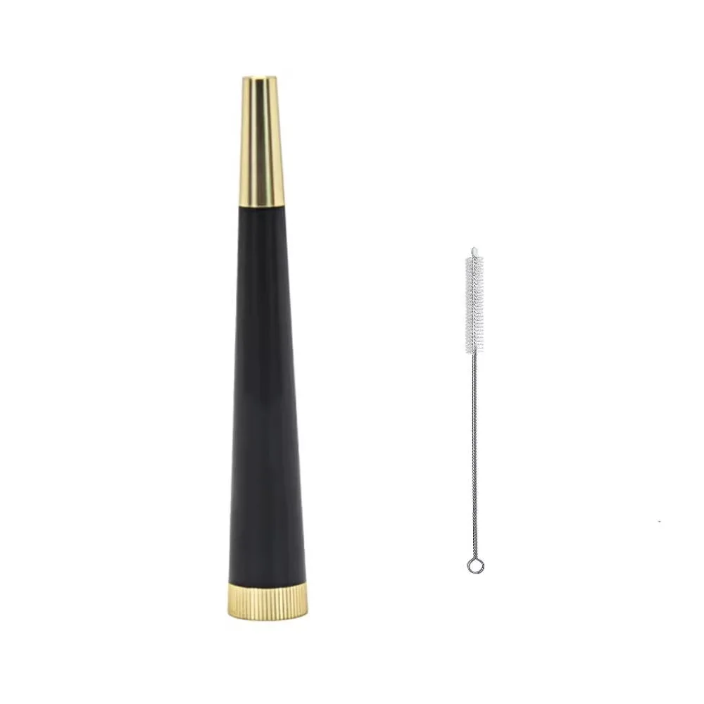 Removable Metal Cone Herb Smoking Pipe with Activated Carbon Filter Mouth Tips Dry Burning Tobacco Pipes Smoking Accessories view 6