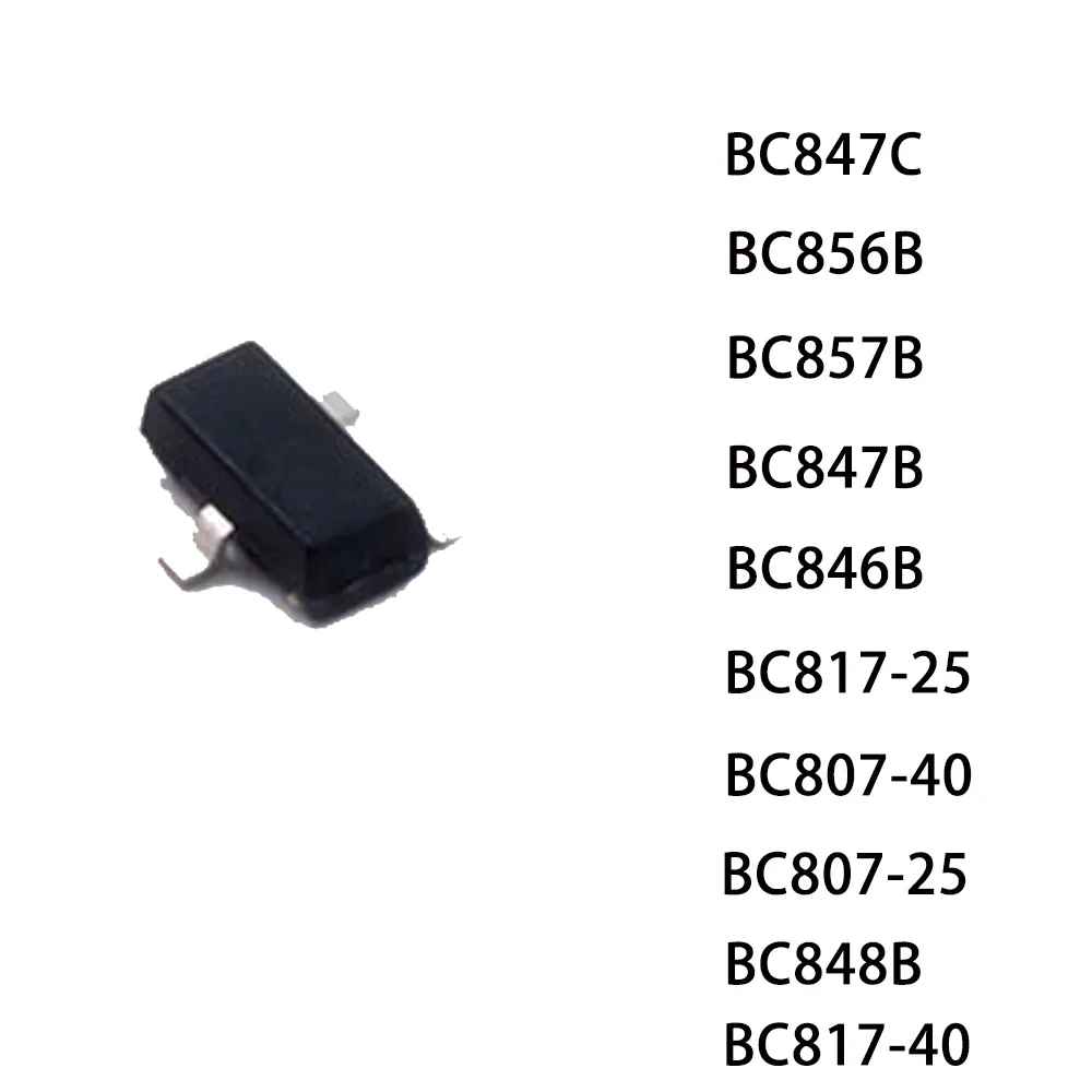 100PCS BC847B BC807-16  BC847A BC847C BC848B BC856B BC857B BC807-25 BC807-40 BC817-16 BC817-25 BC817-40 BC846BSOT23 FREE SHIPPIN