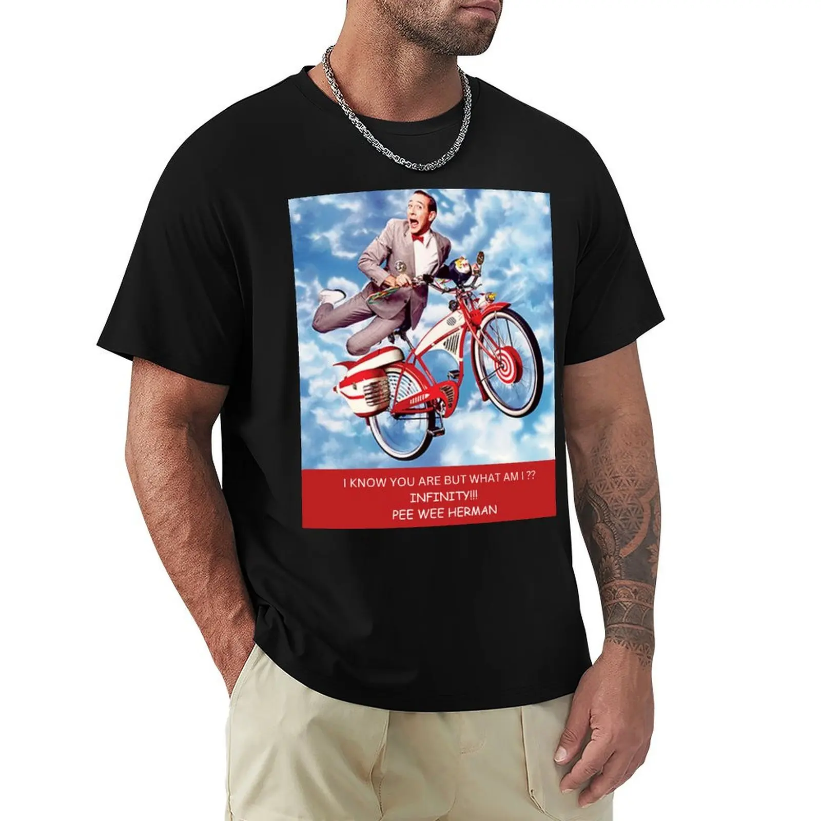 

PEEWEE HERMAN T-Shirt boys whites blue archive topping T-shirts man black t shirts for men
