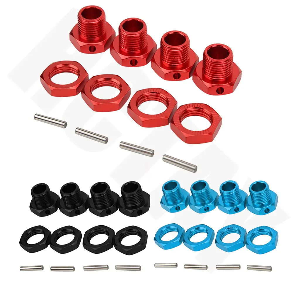 

RC Wheel Hex Driver 17MM Aluminum Alloy Wheel Hex Coupler Upgrade Accessories Parts Kit for HSP 1/8 RC Crawler Car Parts