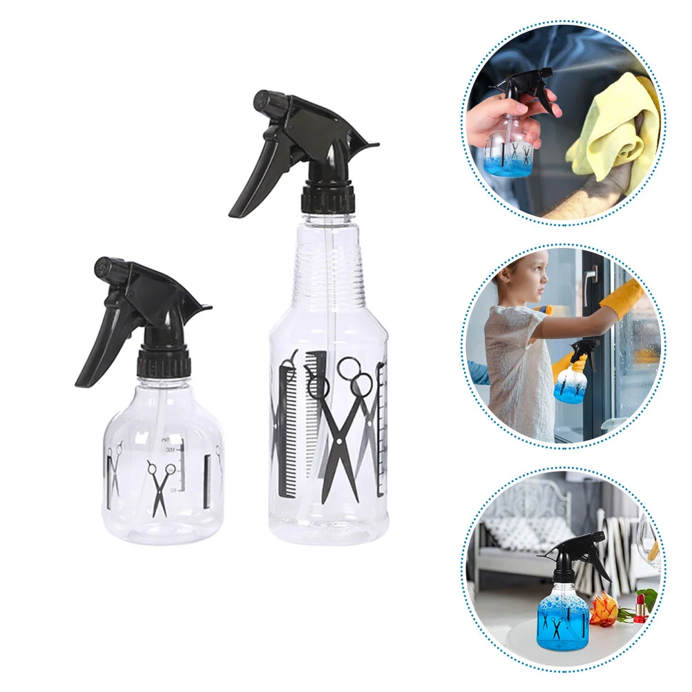 

2 Pcs Hair Water Spray Bottle Plant Watering Sprayer Travel Salon Tool Bottles for