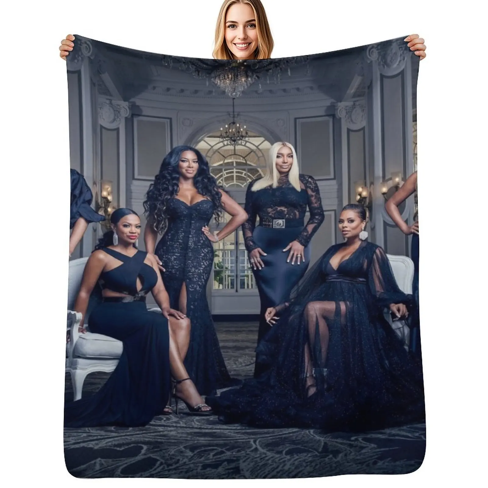 

Real Housewives of Atlanta - Season 12 Cast Throw Blanket Decorative Soft Throw Blanket for Couch Sofa