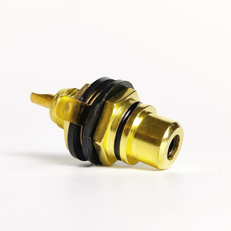 

10/20/40Pcs -Zinc Alloy RCA JACK -Gold Plated Single AV Socket -for Audio Video Panel Mount (Coaxial Connector)