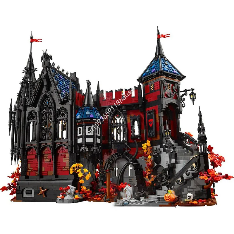 

4075pcs Modular Medieval Adventure in Transylvania Castle Model Building Blocks Diy Education Assembly Toys Halloween Gifts