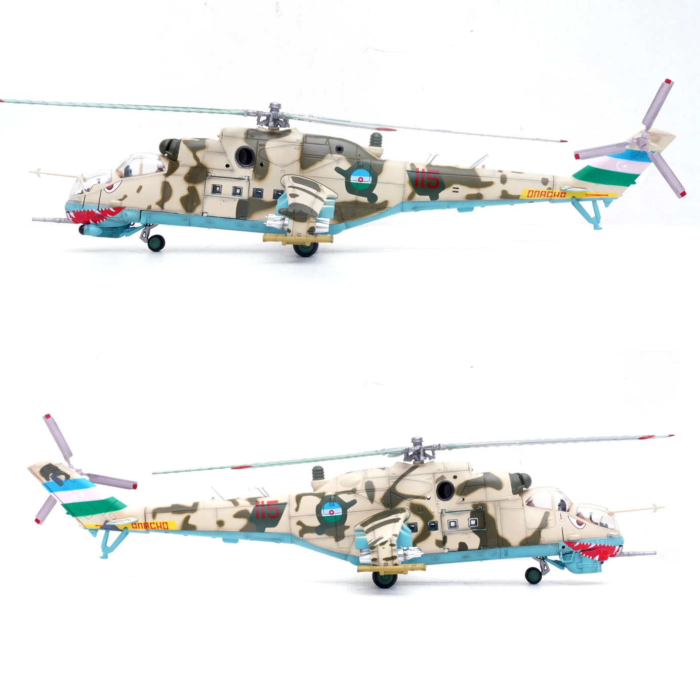 1/72 14005Pa Russische MI-24V Mi 24V Gewapende Helikopter Model Azerbaijan 2000 Afgewerkte Product Collectie Model