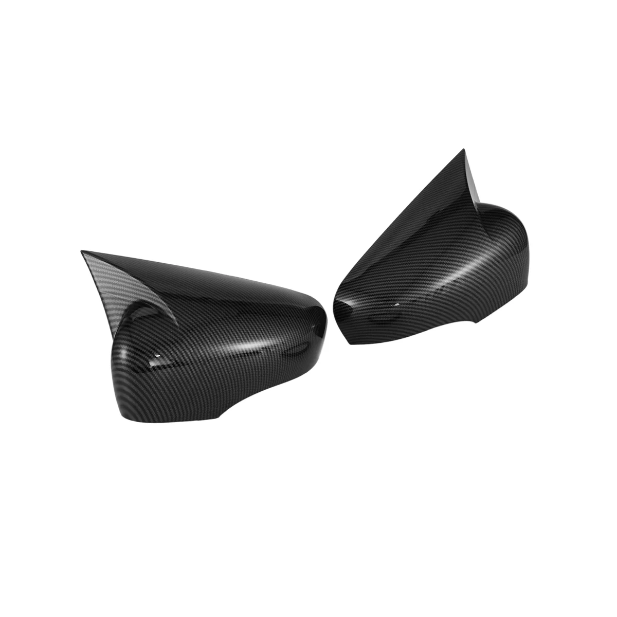 Car Side Mirror Cover for Renault Clio 4 Mk4 / Zoe / Captur 2012-2019 Side Rear View Mirror Cap Cover(Carbon)