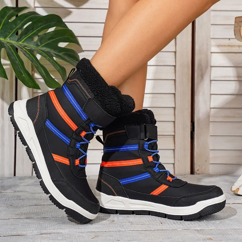 

2025 Winter High Top Warm Childrens Sports Shoes Daily Outdoor Anti Slip Running Shoes Rebound Shock-absorbing Casual Shoes