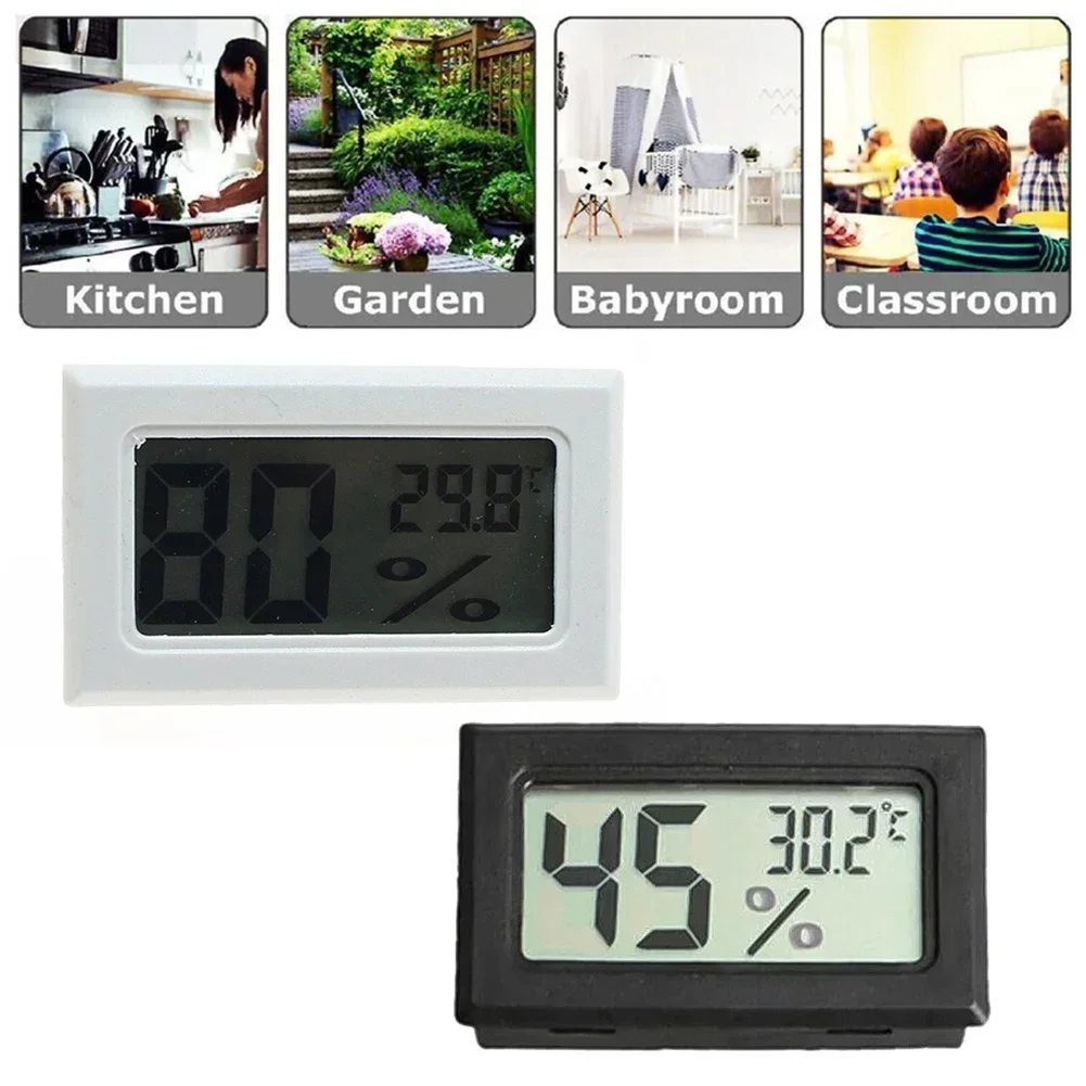 Mini Digital LCD Hygrometer Temperature Humidity Meter About 48*28.6*15.2 Mm Tester Measuring Tools Range 10%~99%