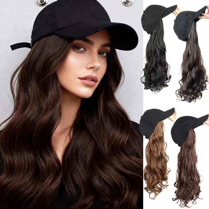 peruca-feminina-longa-cacheada-de-fibra-sintetica-com-bone-de-beisebol-na-cor-preta-com-design-de-bone-ajustavel-e-respiravel-perfeita-para-o-halloween