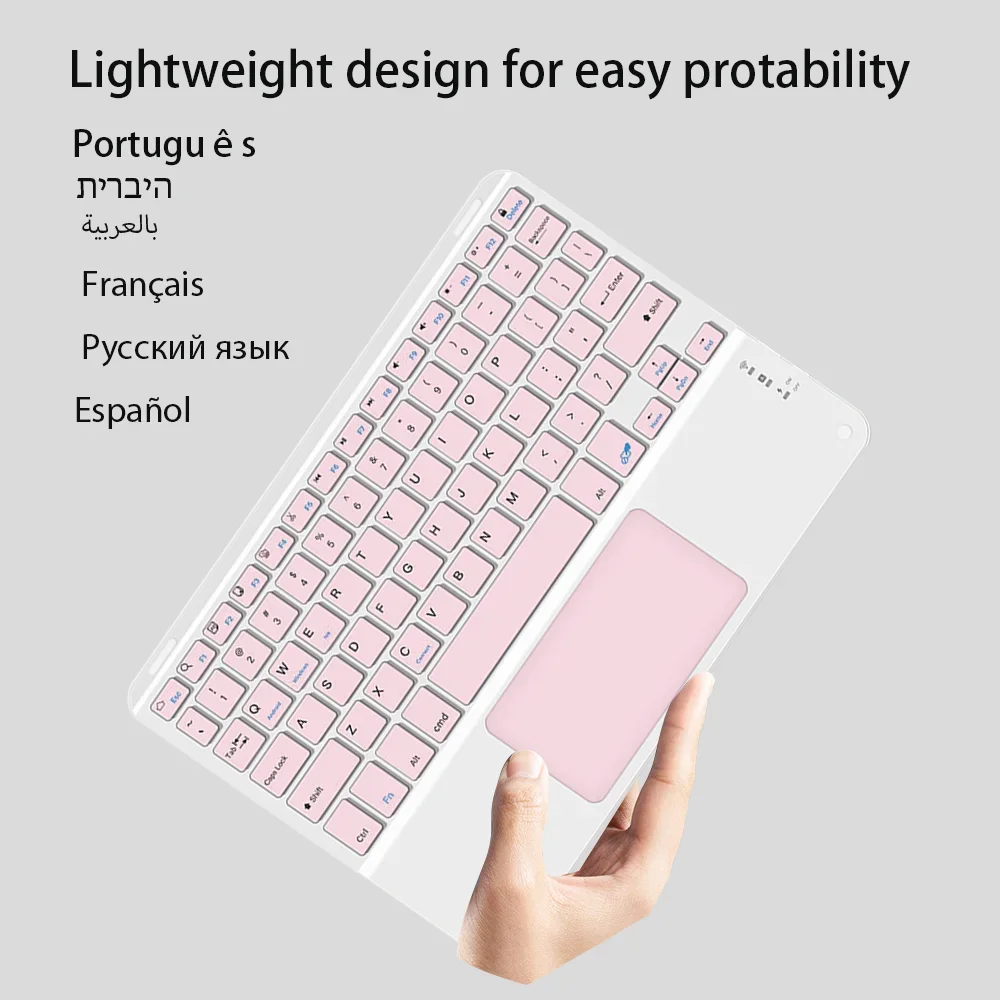 Bluetooth Keyboard And Mouse With Touchpad 10 Inch For Apple Samsung Huawei Xiaomi Tablet Teclado For iPad Pro Mini Cell Phone