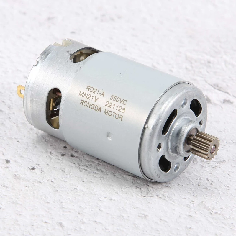 RS550 DC Motor 8.2Mm 14 Teeth Gear Mini Motor 21V 29800RPM Electric Saw Motor For Reciprocating Rechargeable Hand Saw