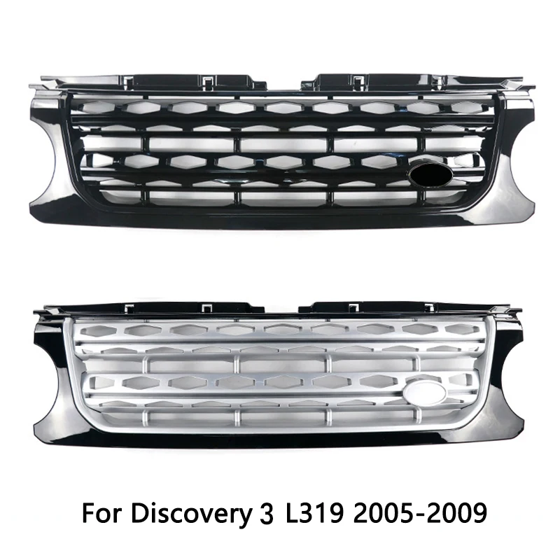 For Land Rover Discovery 3 L319 2005-2009 Year Front Radiator Grille Black Bumper Engine Cooling Grill Accessorie