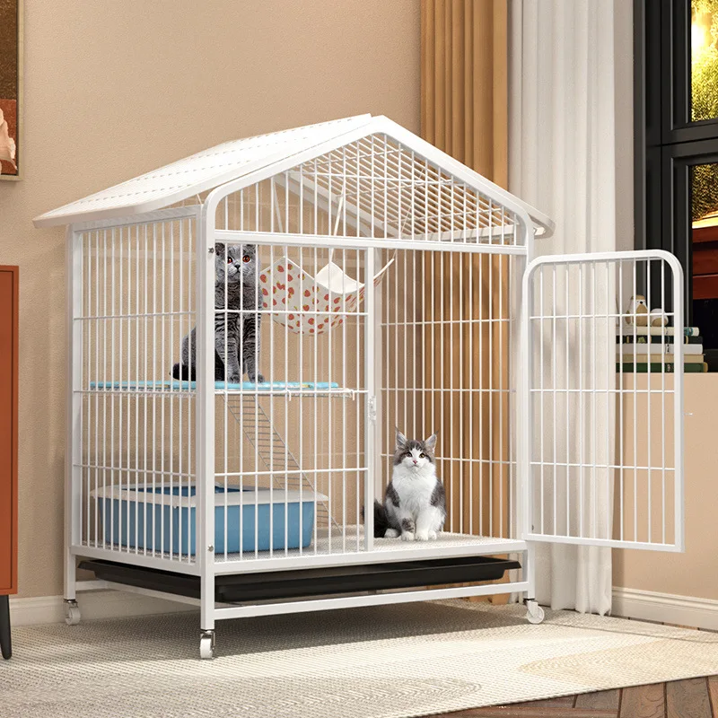

Cat cage bold reinforced second floor home indoor extra-large free