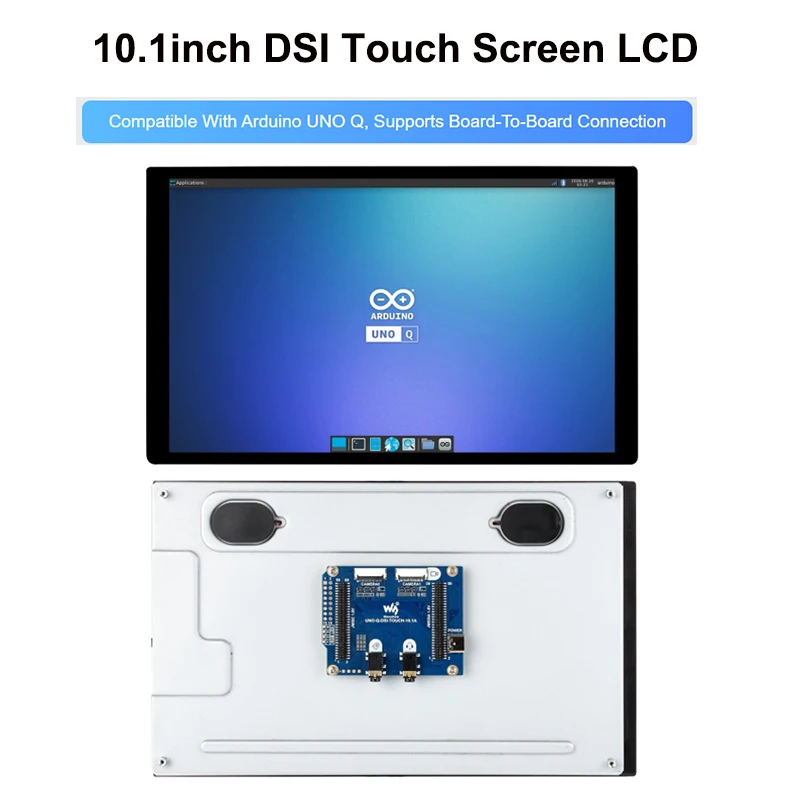 Weshare 10.1inch DSI Capacitive Touch Screen, 800×1280,IPS Panel, Compatible With Arduino UNO Q,Support Board toBoard Connection