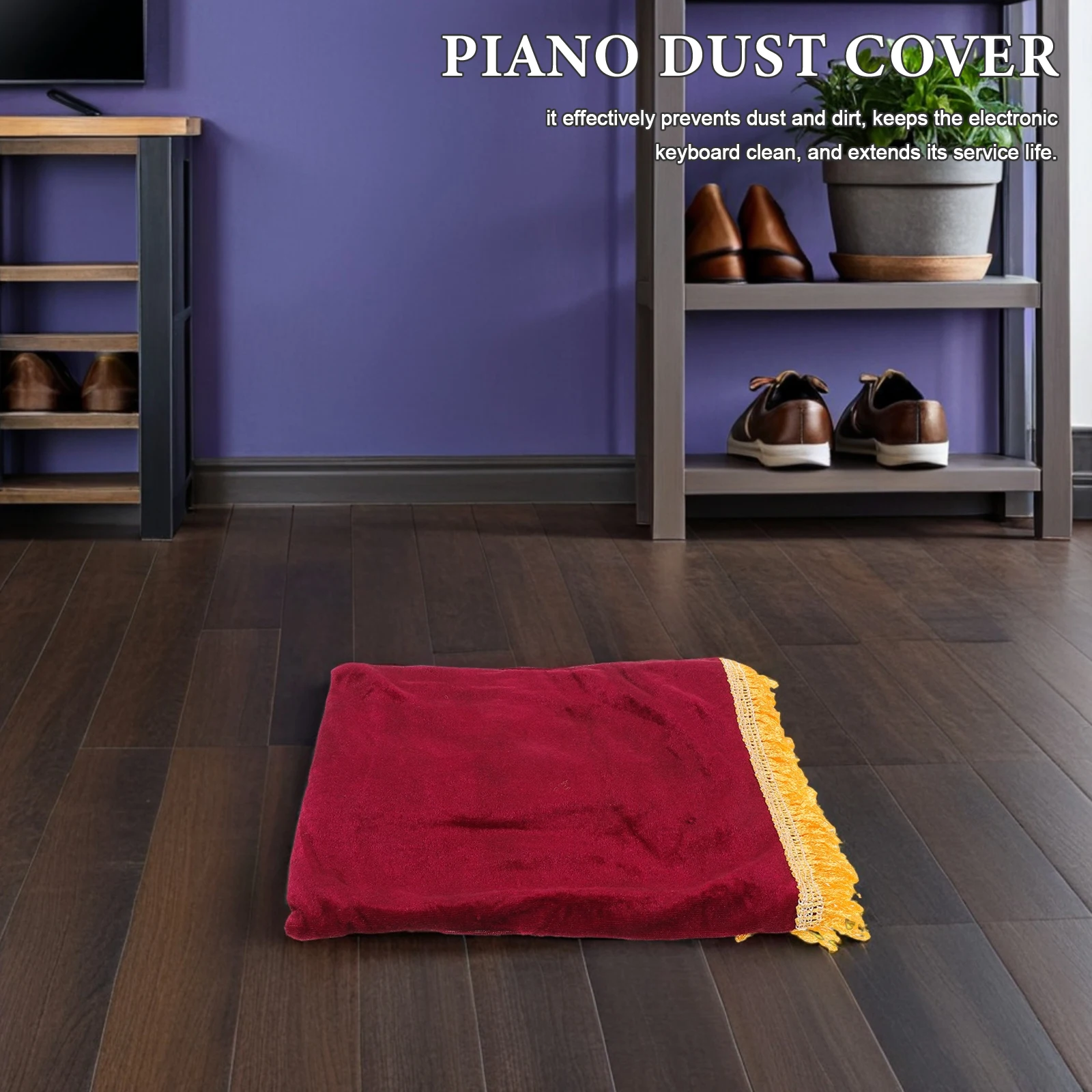 

2pcs Electric Piano Cover 61 Key Universal Keyboard Protector Dustproof Cover For Digital Piano Keyboards Instrument Accessories
