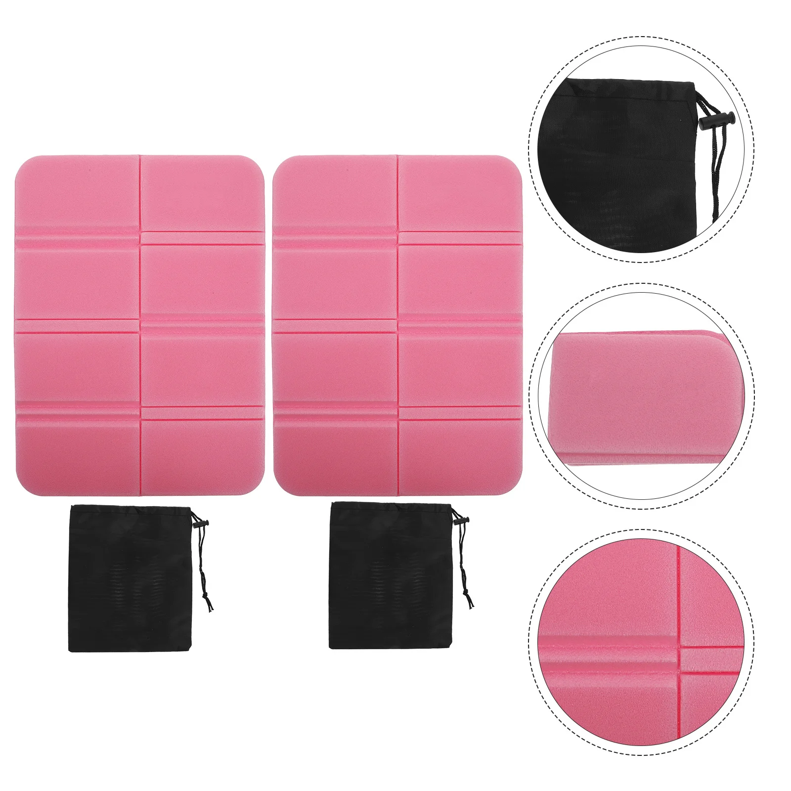 

2Pcs Foldable Portable Waterproof Outdoor Seat Cushion Lightweight Durable Camping Picnic Mat Multifunctional Pad