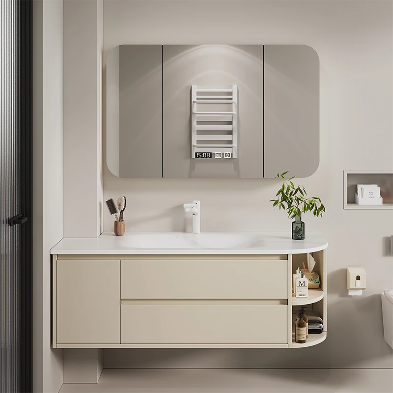 *-*Display Partitions Bathroom Cabinet Organizer Space Saver Storage Mirror Drawers Cupboard Decorations Trendy Furniture
