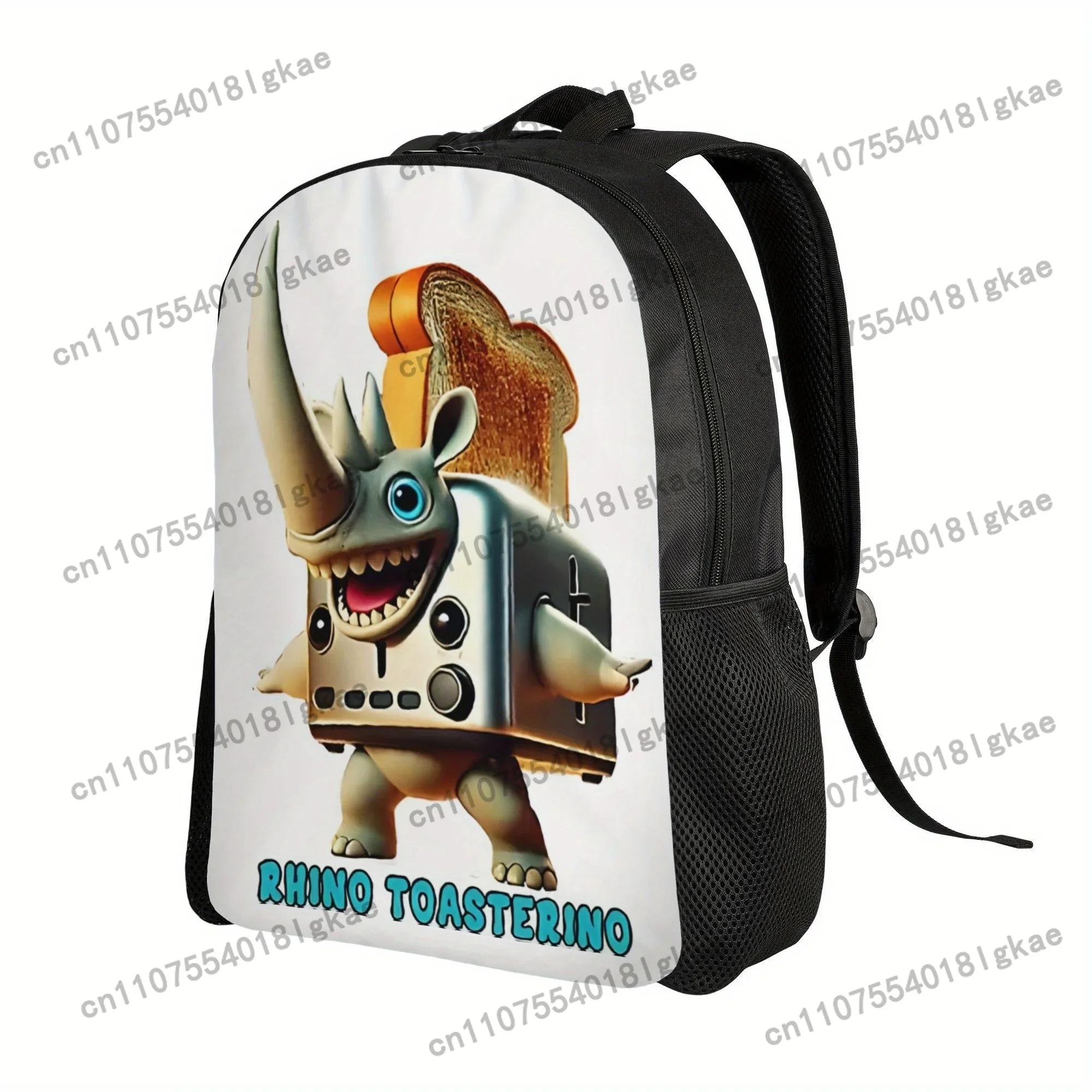 1pc back to school first day of school Rhino Toasterino Renostrino Italian Brainrot Character Storage Bag brainrot Unisex Casual