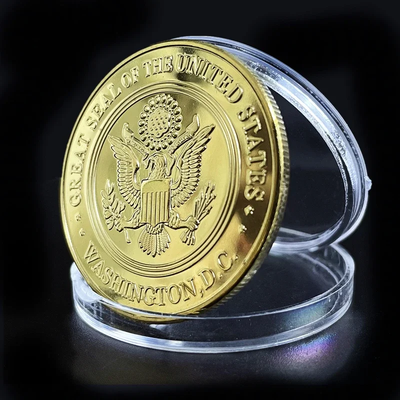 عملة تحدي العائلة العسكرية ، الجيش المخضرم ، سلاح البحرية البحرية البحرية ، جمع القوات المسلحة ، هدية تذكارية ، طوطم النسر الحر