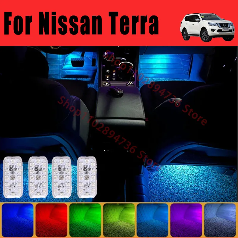 RGB Footwell Luggage Compartment Car Led HD Seat Lamp For Nissan Terra Car LED Atmosphere Decorative Lamp