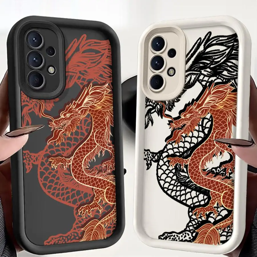 Super coole Lucky Dragon Handyhülle für Samsung Galaxy A34 A36 A32 A14 A26 A22 A24 A13 A56 A16 A23 A12 A33 Soft Shell