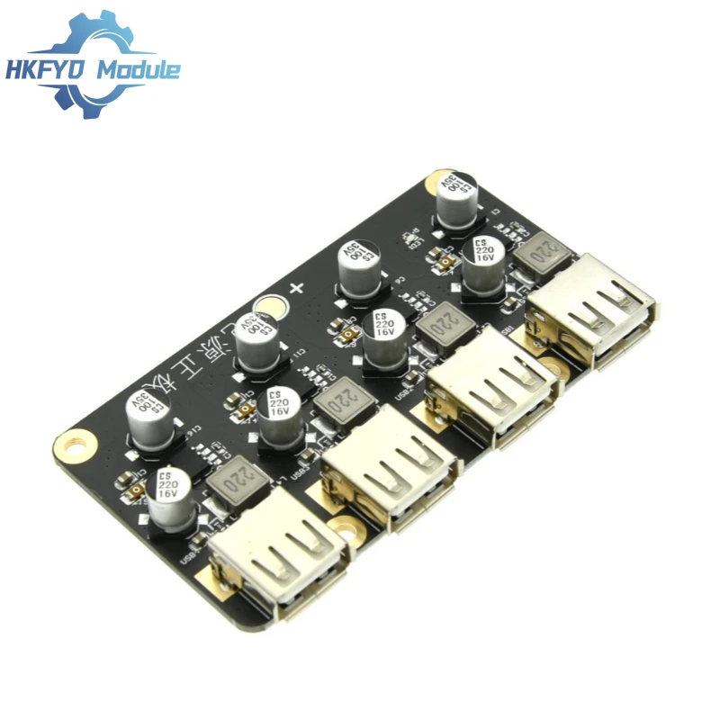 4-channel fast charging module 12V 24V to QC3.0 fast charging Single USB mobile phone charging board