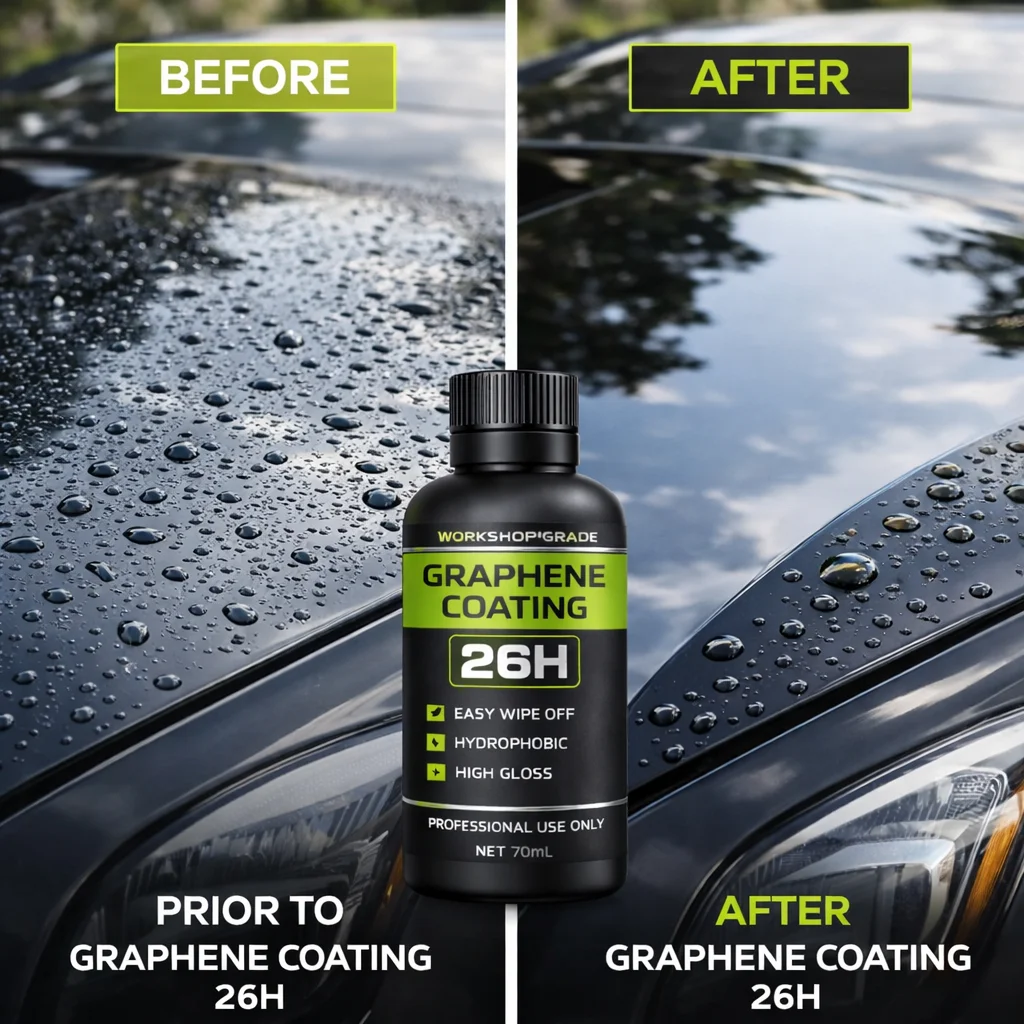 Graphene Ceramic Coating 26H –with Self Healing and UV Track Technology Car Detailing Professionals 10+ Years of Protection