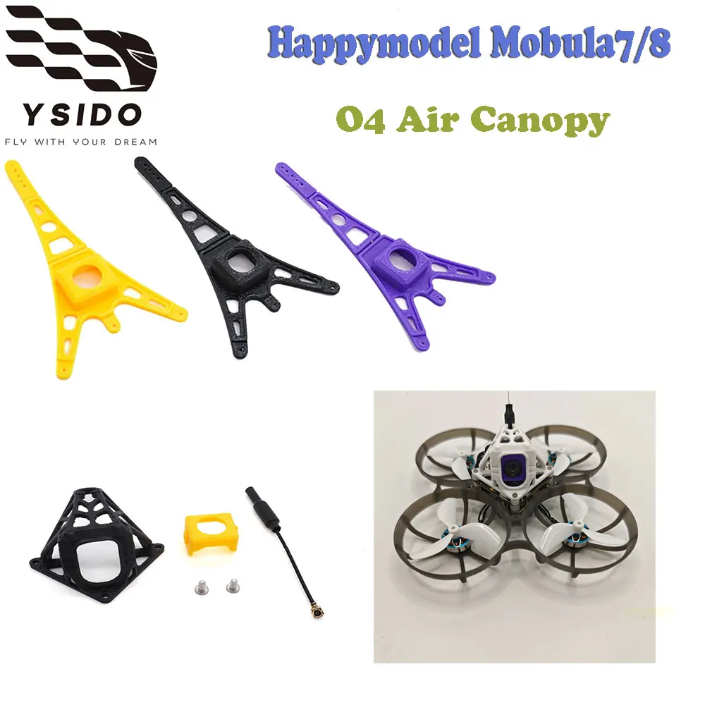 Micro O4 Air Canopy Triangular Head Cover Fit DJI O4 Camera Happymodel Mobula7/8 25.5 AIO Frame RC FPV Quadcopter Drone DIY Part