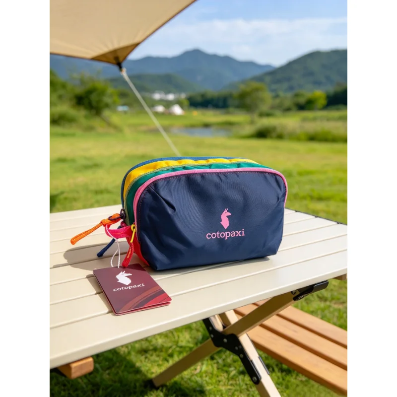 Dopamine Color Waterproof Portable Cosmetic Bag Multifunctional Travel Toiletry Storage Pouch For Women Outdoor Daily