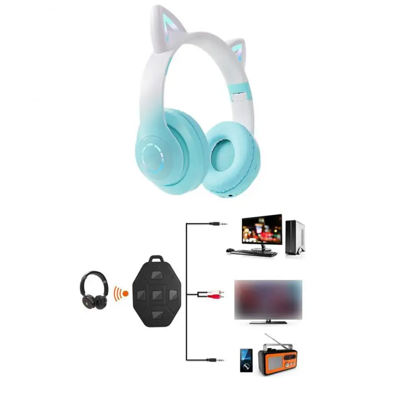 

Gaming Headset Smooth Versatile Compatibility Stereo Crystal Clear Sound Convenient Wireless Connection Wireless Headphones