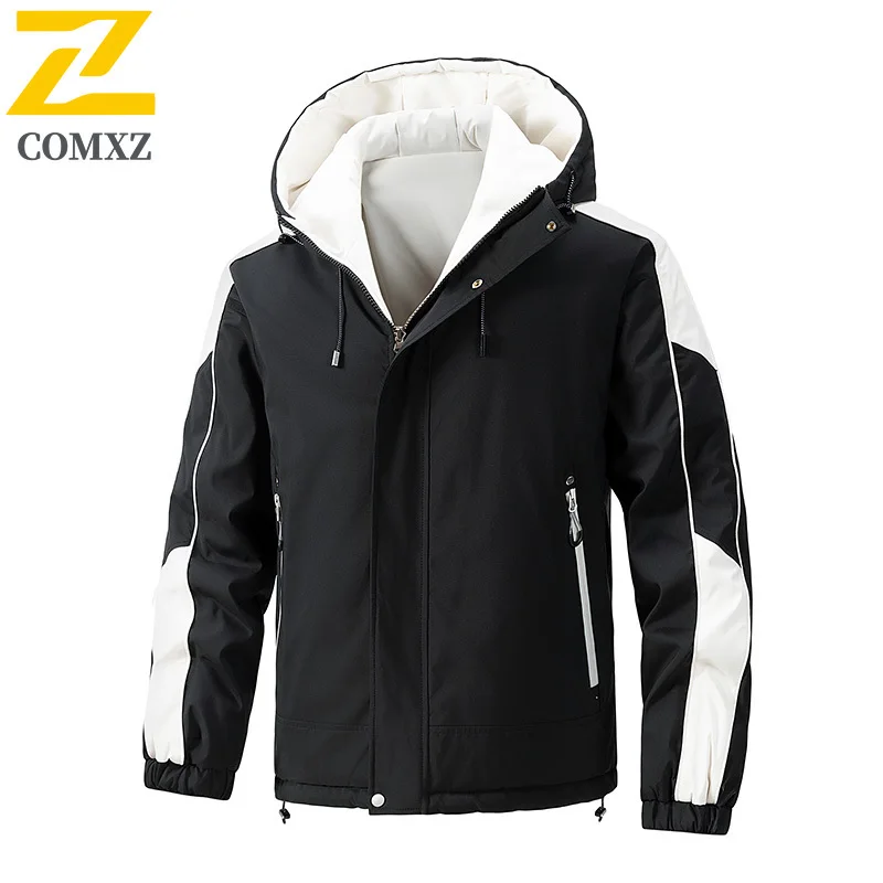 Classic Winter Jacket Men 2025 New Fashion Hooded Travel Windproof Thermal Parkas Multi Functional Coldproof Padded Jackets