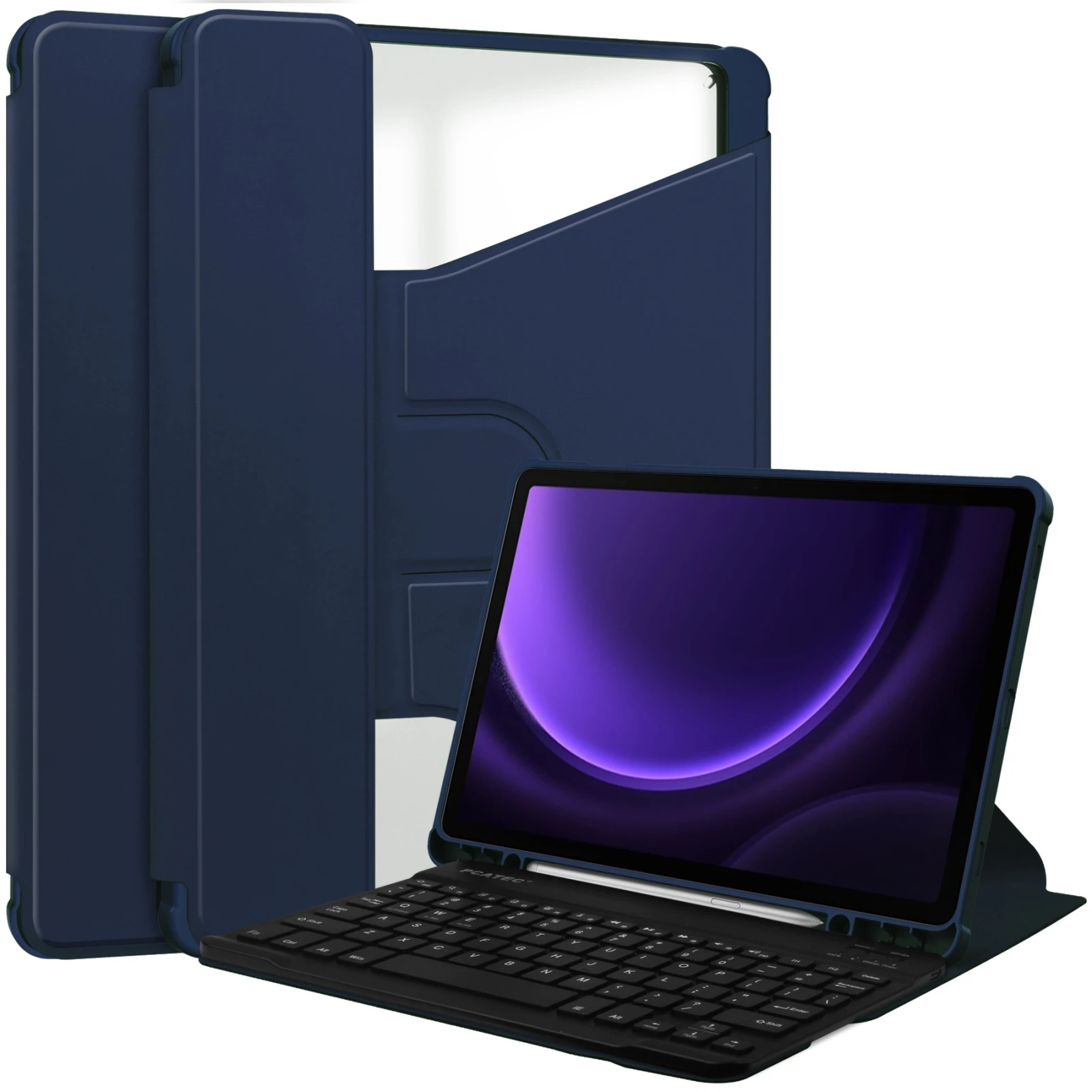 

360 Degree Rotating Wireless Keyboard Case for Samsung Galaxy Tab S10 Lite SM-X400 X406 10.9 inch with Pencil Holder
