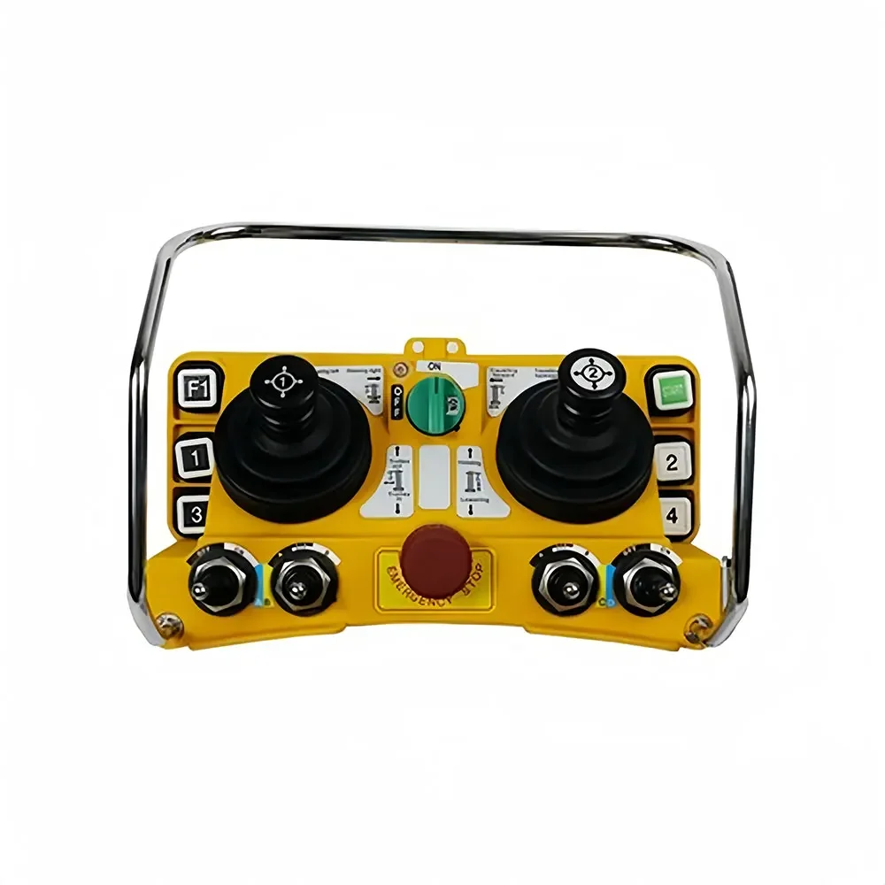 for F24-60 Tower Crane Wireless Remote Control 6 Buttons Dual Rocker Arm Waterproof Dustproof Industrial Wireless Remote Control