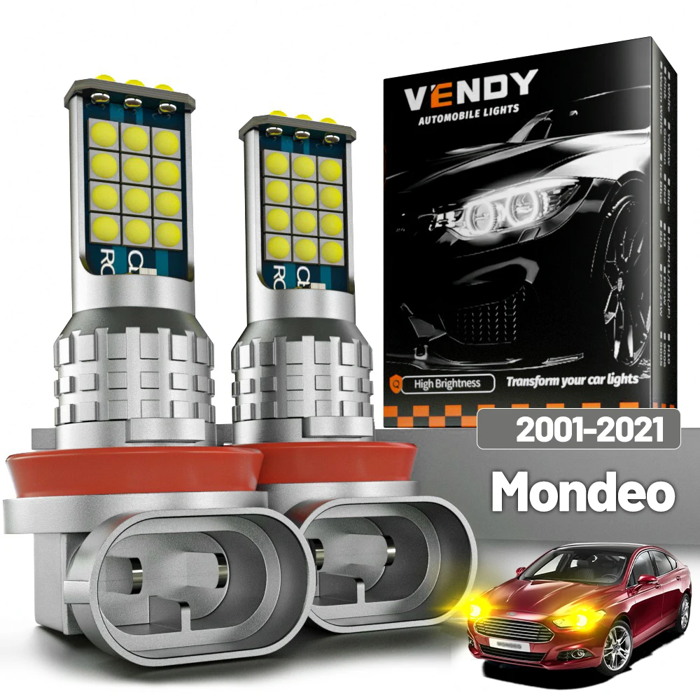 

2pcs LED Fog Light For Ford Mondeo 3 4 5 2001-2021 2007 2010 2011 2012 2013 2015 2016 2017 2018 2019 2020 Canbus Accessories