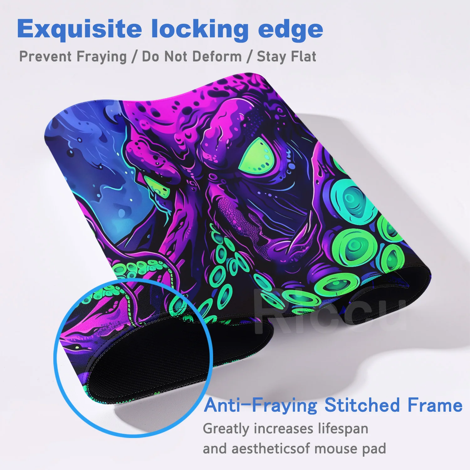 PC Accessories Octopus sea monster punk trend Mouse Pad Large Gamer Keyboard Desk Mat Computer Gaming Mat XXL 900X400MM Office