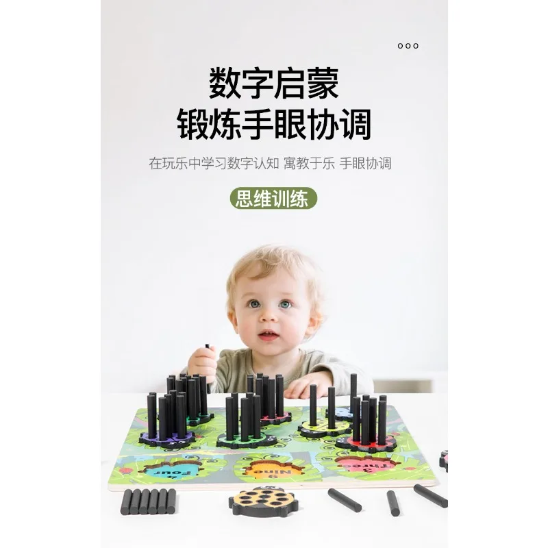 Cyfrowe narzędzie edukacyjne dla dzieci do dopasowywania, zabawka do wczesnej nauki rozpoznawania liczb i identyfikacji kolorów.