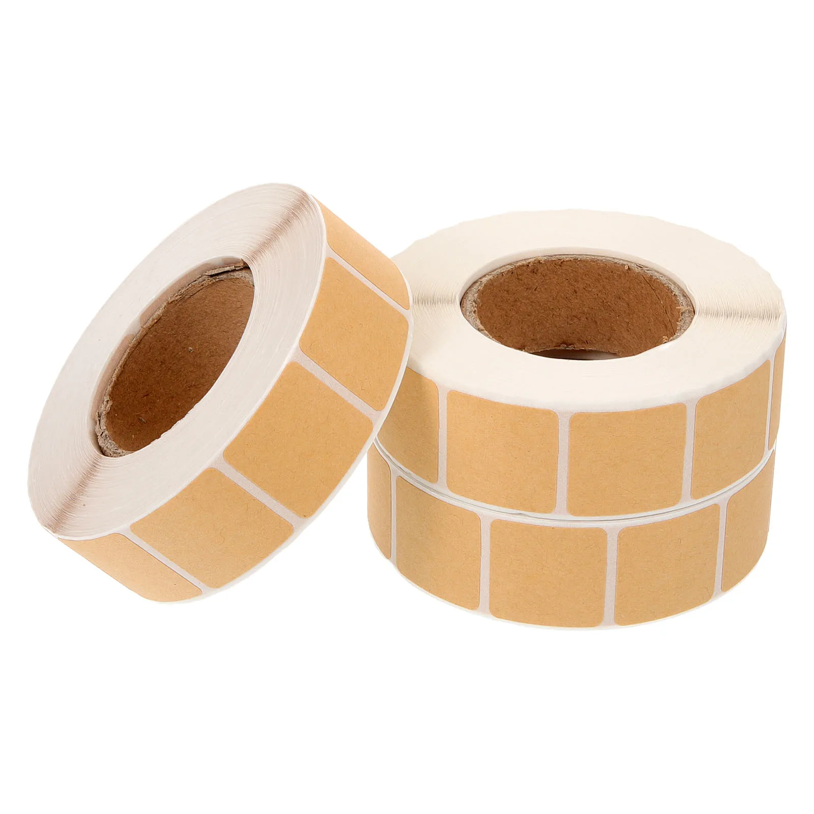

3 Rolls Target Board Stickers Blank Label Applique Labels Kraft Paper Repairing Self-adhesive