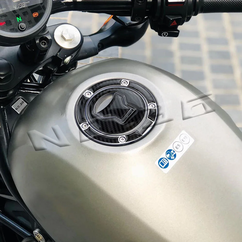 혼다 CB 500F/X 650R/F 호넷 750 CMX 500 1100 반란군 CBR1000RR CFR1000 용 오토바이 탄소 섬유 연료 탱크 커버 스티커 데칼