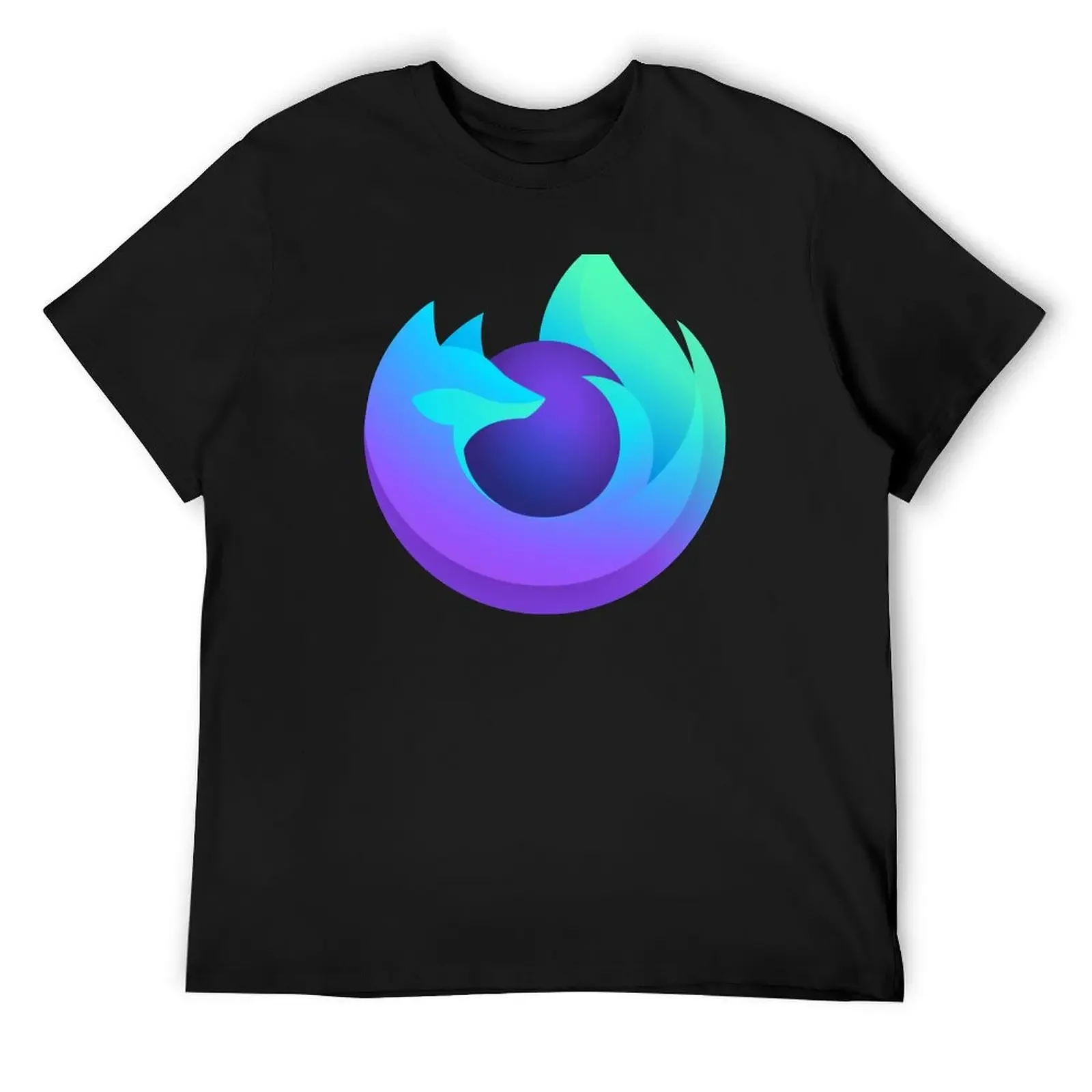 Firefox 2019 Nightly Build logo T-Shirt man t shirt custom t shirt mens graphic t-shirts big and tall