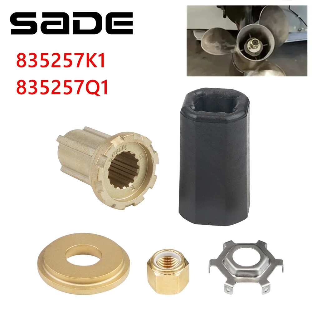 

Flo-Torq II Hub Kit 835257Q1 835257K1 for Mercruiser Alpha One/Bravo One Mercury Mariner Outboard Boat Motos 60-300 HP