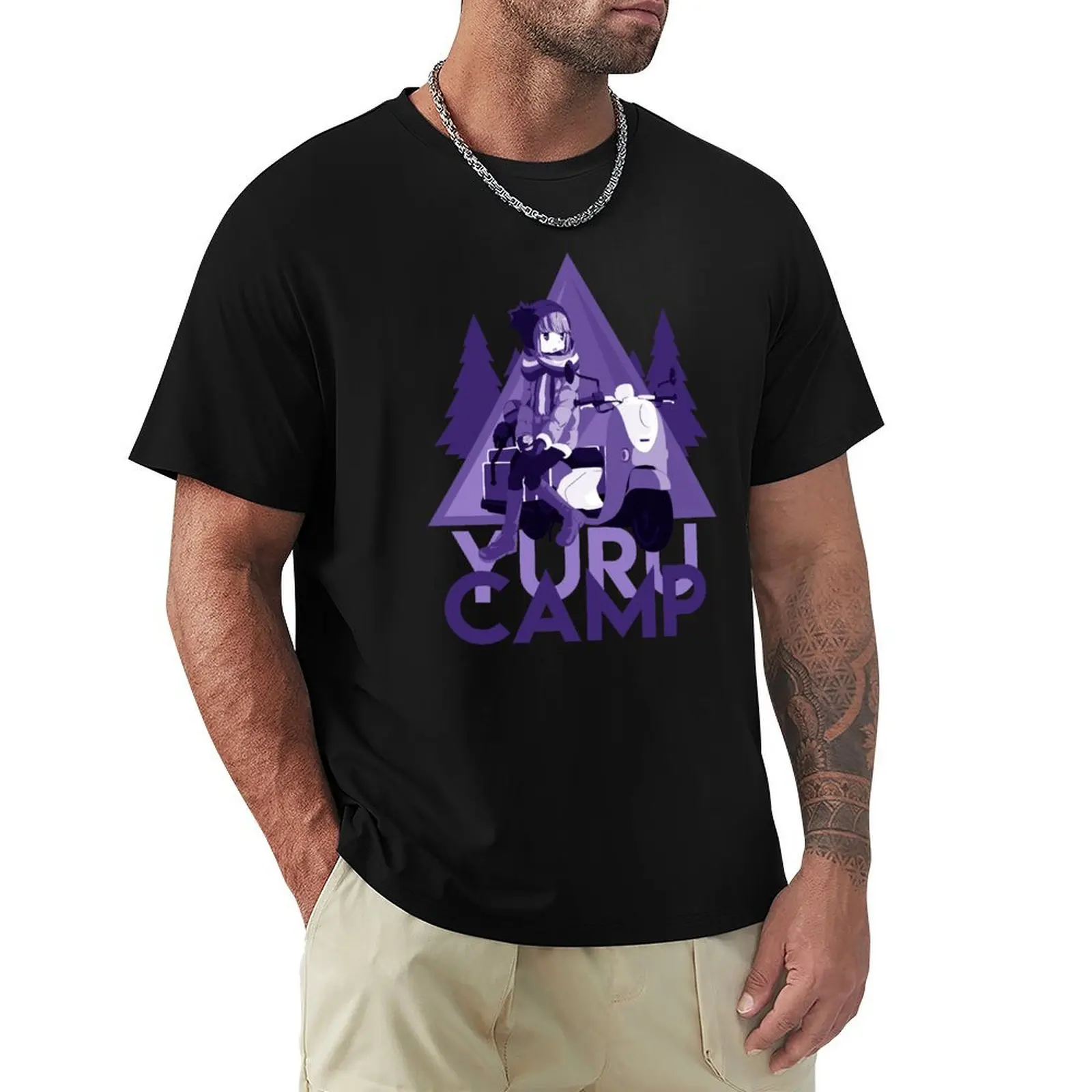 Yurucamp T-Shirt Classic Crew Neck Cotton T-Shirt