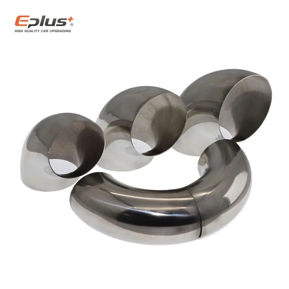 Universal 90 degree stainless steel elbow sanitary welding pipe fitting car exhaust pipe muffler welded pipe multiple sizes