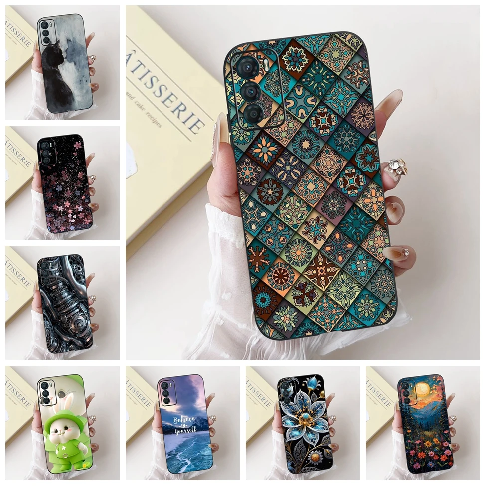 4G para Moto G42 G50 G52 Funda trasera para Motorola Moto G52 Funda de silicona de lujo moda amor lindo dibujos animados divertido Cool pintado Funda