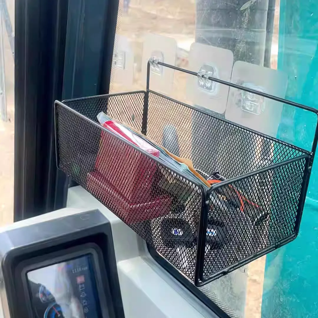 حامل صندوق تخزين كابينة Tru، حامل بسيط مع مقبض، سلة تخزين متنوعة، ملحقات تخزين لاصقة Ra #4