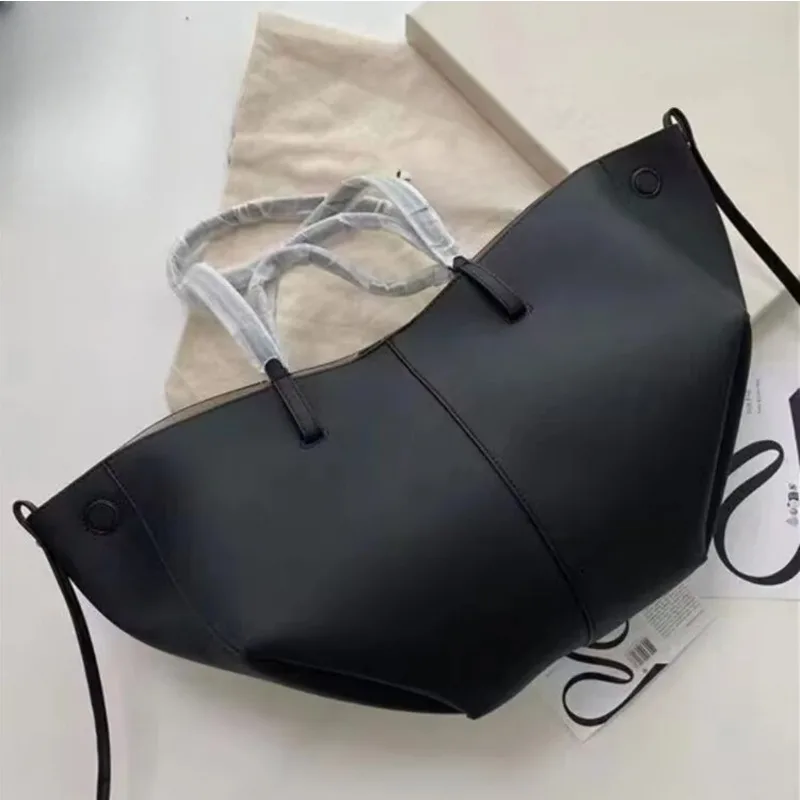 حقيبة جناح فرنسية عصرية جديدة لعام 2025 حقيبة يد من الجلد الطبيعي حقيبة كتف ذات سعة كبيرة محمولة باليد تحت الإبط ، هدية جيدة #4